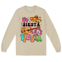 Mushroom no siesta let's fiesta Long Sleeve Tee - LillyAllenDesigns