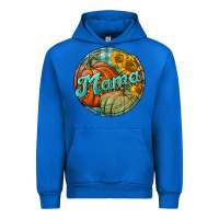 Cobalt pumpkin mama with background Urban Hoodie - BundleAndBundleShop