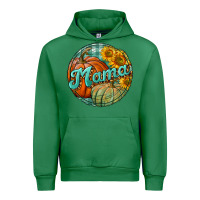 Emerald pumpkin mama with background Urban Hoodie - BundleAndBundleShop