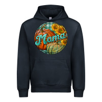 Navy pumpkin mama with background Urban Hoodie - BundleAndBundleShop