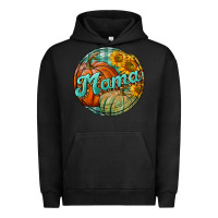 Pigment Black pumpkin mama with background Urban Hoodie - BundleAndBundleShop