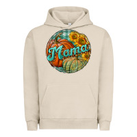 Pigment French Oak pumpkin mama with background Urban Hoodie - BundleAndBundleShop