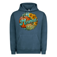 Pigment Midnight Navy pumpkin mama with background Urban Hoodie - BundleAndBundleShop