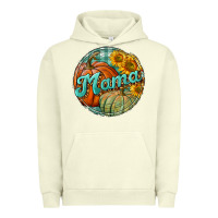 Pigment Pistachio pumpkin mama with background Urban Hoodie - BundleAndBundleShop