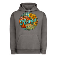 Pigment Tornado pumpkin mama with background Urban Hoodie - BundleAndBundleShop