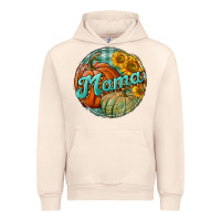 Sandshell pumpkin mama with background Urban Hoodie - BundleAndBundleShop