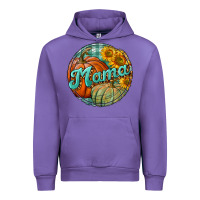 Tulip pumpkin mama with background Urban Hoodie - BundleAndBundleShop