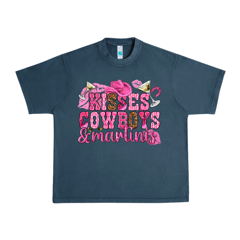 Kisses Cowboys Martinis Urban Heavy Tee by NancyCooperArtShop | Teevron