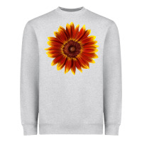Heather Grey Little Becka Sunflower Heavyweight Sweatshirt - LillyAllenDesigns