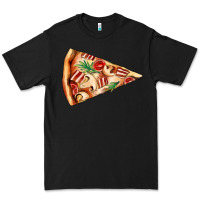 Black pizza slice Premium Tee - AdoDesignShop