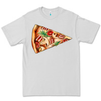 Dove Grey pizza slice Premium Tee - AdoDesignShop