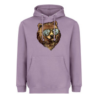Lavender Papa Bear Heavyweight Hoodie - HowdyJamesFarm