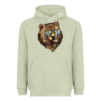 Matcha Papa Bear Heavyweight Hoodie - HowdyJamesFarm