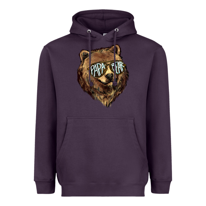 Papa Bear Heavyweight Hoodie by HowdyJamesFarm | Teevron