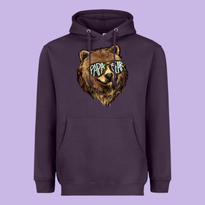 Papa Bear Heavyweight Hoodie Designed By Howdyjamesfarm