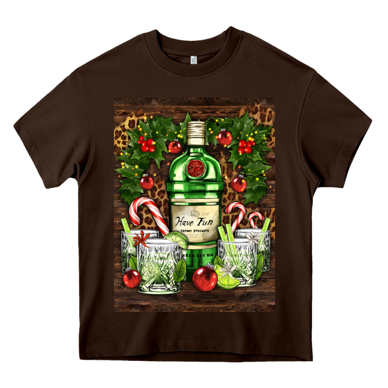 Gin Tonic Cocktail Heavy Core Tee by AdoDesignShop | Teevron