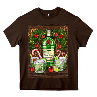 Chocolate Brown gin tonic cocktail Heavy Core Tee - AdoDesignShop