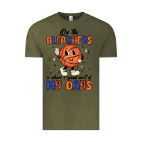 Vintage Olive on the bleachers is where i spend most of my days Vintage Tee - MaliasSmallBusiness