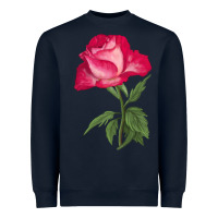 Navy Love At First Sight Rose Heavyweight Sweatshirt - LillyAllenDesigns