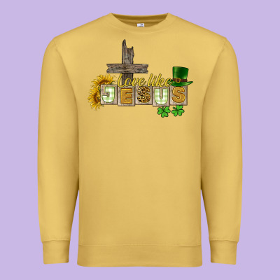 Love Like Jesus St. Patrick's Premium Sweatshirt Designed By Cowgirlartshop