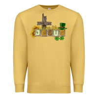 Antique Gold Love like Jesus St. Patrick's Premium Sweatshirt - CowGirlArtShop