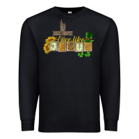 Black Love like Jesus St. Patrick's Premium Sweatshirt - CowGirlArtShop