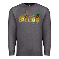 Charcoal Heather Love like Jesus St. Patrick's Premium Sweatshirt - CowGirlArtShop