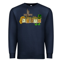 Navy Love like Jesus St. Patrick's Premium Sweatshirt - CowGirlArtShop