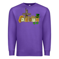 Purple Love like Jesus St. Patrick's Premium Sweatshirt - CowGirlArtShop