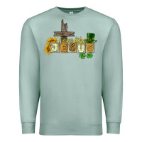 Seafoam Love like Jesus St. Patrick's Premium Sweatshirt - CowGirlArtShop