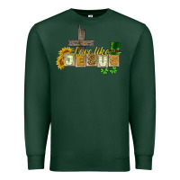 Sports Green Love like Jesus St. Patrick's Premium Sweatshirt - CowGirlArtShop