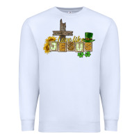 White Love like Jesus St. Patrick's Premium Sweatshirt - CowGirlArtShop