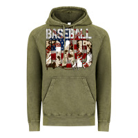 Vintage Olive baseball dad Vintage Hoodie - Jasminsmagicworld