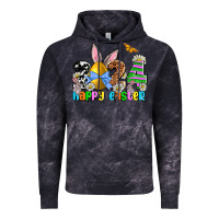 Cloud Black 2024 Happy Easter Vintage Hoodie - NancyCooperArtShop