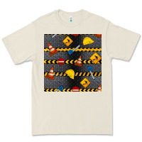 Bone construction signs seamless pattern Premium Tee - BundleAndBundleShop