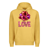 Antique Gold Love heart balloons Valentine's Day Premium Hoodie - HowdyJamesFarm