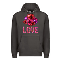 Smoke Love heart balloons Valentine's Day Premium Hoodie - HowdyJamesFarm