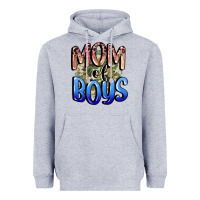 Heather Grey Mom of Boys Mother's Day Heavyweight Hoodie - CowGirlArtShop