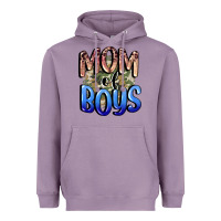 Lavender Mom of Boys Mother's Day Heavyweight Hoodie - CowGirlArtShop