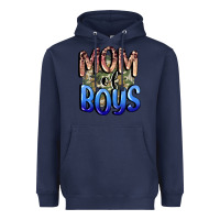 Navy Mom of Boys Mother's Day Heavyweight Hoodie - CowGirlArtShop