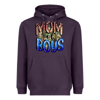 Plum Mom of Boys Mother's Day Heavyweight Hoodie - CowGirlArtShop