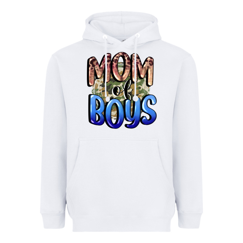 Mom Of Boys Mother's Day Heavyweight Hoodie by CowGirlArtShop | Teevron