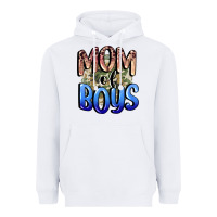 White Mom of Boys Mother's Day Heavyweight Hoodie - CowGirlArtShop