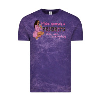 Cloud Purple make yourself a priority today and everyday afro w Vintage Tee - NancyCooperArtShop