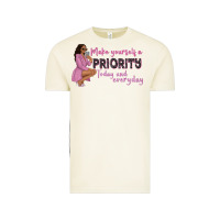 Vintage Arctic make yourself a priority today and everyday afro w Vintage Tee - NancyCooperArtShop