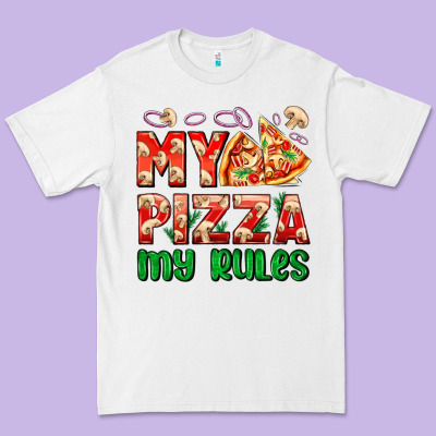 My Pizza  My Rules Premium Tee Designed By Adodesignshop