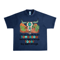 Navy i do not and will not fear tomorrow Urban Heavy Tee - MaliasSmallBusiness