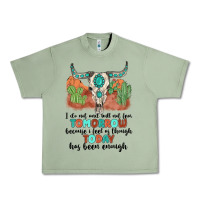 Oil Green i do not and will not fear tomorrow Urban Heavy Tee - MaliasSmallBusiness