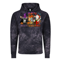 Cloud Black Happy Hallothanksmas goats Vintage Hoodie - NancyCooperArtShop