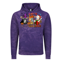 Cloud Purple Happy Hallothanksmas goats Vintage Hoodie - NancyCooperArtShop